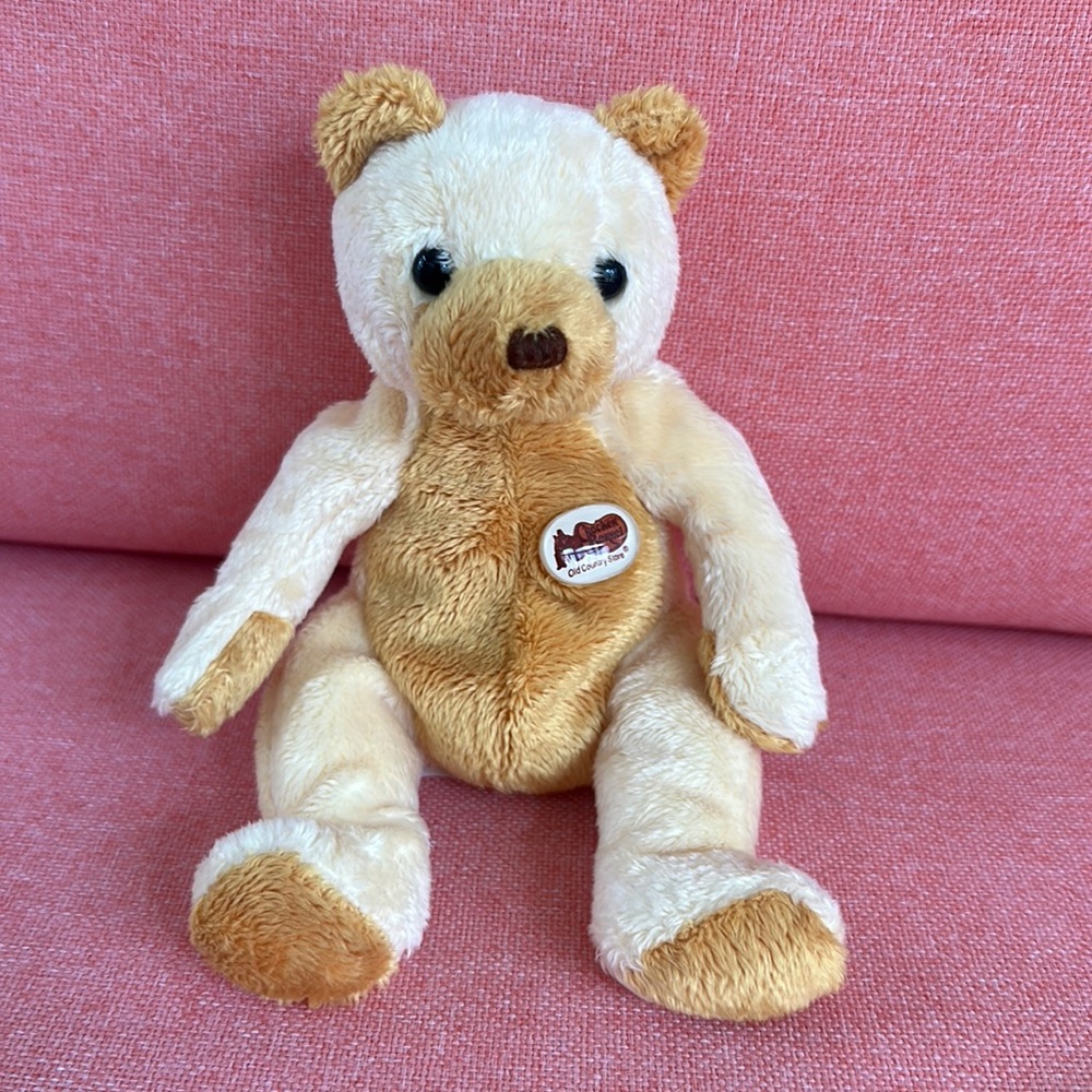2003 Cracker Barrel Country Store Ty Official Beanie Baby Bear Cornbread South